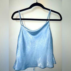 Silk Open Back Tank